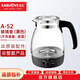 金灶（KAMJOVE）A-52煮茶器燒水壺玻璃煮水壺煮茶壺電水壺配件【非整套產(chǎn)品】 A-52壺黑色（不含壺蓋、濾籃）