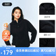 安踏加絨連帽衛(wèi)衣女款冬季新款半拉鏈套頭衫寬松休閑運動上衣長袖