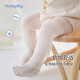 哈尼天空寶寶過(guò)膝襪夏季薄款網(wǎng)眼長(cháng)筒襪連褲襪新生嬰兒襪子防蚊襪打底褲襪 白色 1雙 1-2歲 褲襪長(cháng)45cm