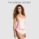 維多利亞的秘密 牡丹印花舒適交叉背帶馬年禮物睡衣套裝女 2PYD淺粉花卉印花 11262786 S
