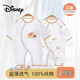迪士尼嬰兒衣服新生兒夏季薄款連體衣滿(mǎn)月寶寶百天睡衣 維尼2件 80cm