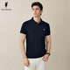 POLOWALK短袖Polo衫男士夏季新款保羅運動(dòng)休閑商務(wù)半袖體恤polo衫 藏青【新款】 2XL (185)