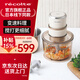 麗克特日本料理機(jī)家用多功能變速輔食機(jī)嬰兒打果泥機(jī)打碎機(jī)攪拌機(jī)冰沙機(jī)碎冰 研磨機(jī)絞肉料理機(jī)和面機(jī) 多功能變速料理機(jī)—乳酪白-RCP-6（W）