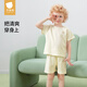 貝肽斯兒童睡衣套裝2025新款夏季男童女童短袖純棉家居服涼感透氣