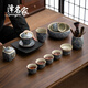 澤名家汝窯繁花大套裝功夫茶具開片可養(yǎng)茶壺蓋碗茶杯整套茶具套裝 繁花古汝 12件 大套裝