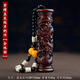 珍如意花椒木盤(pán)龍柱手把件盤(pán)龍棍工藝品文玩實(shí)木雕刻紫檀木盤(pán)龍掛件 紫檀木盤(pán)龍柱手把件-手繩款