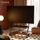 卡步特（CABTE）32-75英寸移動(dòng)電視支架藝術(shù)推車電視移動(dòng)電視柜柜類推車55/65/75電視 耀夜黑/洞洞板收納 加高款