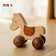 木藝爸爸動(dòng)物小車(chē) 寶寶玩具車(chē)木制嬰幼兒童車(chē)嬰幼兒實(shí)木玩具車(chē) 小馬車(chē)