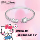 潮色繪【999足銀鐲子】純銀手鐲HelloKitty女兒禮物女生生日禮物女 6089