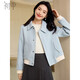 初申 春秋厚款短外套女曠野美拉德通勤氣質(zhì)小香風(fēng)外套上衣S144F6007