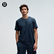 lululemon丨Soft Jersey 男士短袖針織衫 芯吸 LM3ES3S 雜色經(jīng)典海軍藍/雜色海軍藍 M