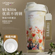 Lizclaiborne花語高顏值大容量保溫保冷杯女咖啡杯車載水杯子七夕節(jié)禮物送女友 【郁金香】三飲咖啡杯500ml陶瓷