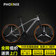 鳳凰（Phoenix） 自行車學(xué)生成人男女山地車變速公路單車雙碟剎越野山地自行車 傳奇淺灰色一體輪（鋼架線剎） 26英寸適合150cm-180cm 24速