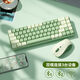 B.O.W雙模無(wú)線(xiàn)藍牙機械鍵盤(pán)臺式筆記本電腦辦公電競游戲清新簡(jiǎn)約風(fēng)格茶軸小型68鍵無(wú)沖輕薄便攜鍵鼠套裝 茶軸丨抹茶綠雙模套裝丨電池版全鍵插拔軸丨68鍵無(wú)沖 無(wú)線(xiàn) 68