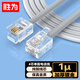 勝為電話線4芯單股純銅線芯語音跳線 辦公室座機(jī)電話連接線延長線 帶水晶頭成品線10米 ATC4100J