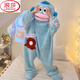 浪莎（LangSha）搞怪可愛(ài)小丑魚(yú)珊瑚絨睡衣女冬季新款加絨加厚毛絨連體睡袍居家服 H53-丑魚(yú)連體絨【連體衣+鞋子】 L 【建議100-120斤】