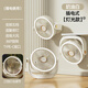 XAXR USB小風(fēng)扇迷你電風(fēng)扇可充電大風(fēng)力散熱小臺扇辦公室宿舍床頭靜音低噪多功能循環(huán)風(fēng)電臺式電扇 白色插電燈光款|五檔大風(fēng)力|輕音長(cháng)續航即插即用