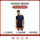 雨果博斯（HUGO BOSS）夏季新款男士透氣打底短袖T恤 3件裝 50475284 984藍(lán)/黑/白 L