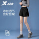 特步短褲女春季五分褲跑步瑜伽薄款透氣速干運動(dòng)褲休閑百搭簡(jiǎn)約褲子 正黑色 【男女同款，尺碼偏大】 S (165)