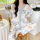哺乳睡衣夏季薄款兩件套孕婦產(chǎn)后喂奶專用家居服6月份8 A6008藍(lán)V領(lǐng)帕恰狗 L 【建議100-120斤穿】