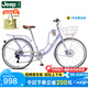 JEEP吉普城市自行車低跨度咖啡架淑女車變速復(fù)古輕便通勤單車-流沙 霞光紫 26寸（適合160-180cm） 7速