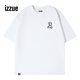 izzue  it潮牌雙紗棉短袖t恤男夏季男士卡通潮流五分袖青少年戶外半袖T