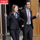 伊婭莎職業(yè)西裝套裝男女款商務(wù)正裝西服外套教師銀行工裝4s店團(tuán)體工作服 女款西裝單件(顏色備注) XL