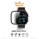 猩球衛士適用蘋(píng)果手表保護膜apple iwatch s10/s9/s8/s7/ultra2鋼化膜3D全覆蓋防摔防指紋金屬邊框手表貼膜 【黑色】Ultra/2 49mm丨金屬邊框鋼化膜