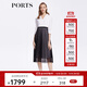 PORTS寶姿春夏新品女裝Two-in-one網(wǎng)紗拼接西服裙LM8D064MCP015 黑色 M (6)