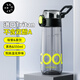 尚泰塑料杯雙飲彈蓋吸管水杯旅行550ml杯子tritan材質(zhì)ST-4709黑色