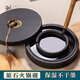 湖穎五寸火鍋硯臺(tái)帶蓋書法專用雙圈天然原石料硯臺(tái)墨盒保濕防蒸發(fā)研墨初學(xué)者筆洗文房四寶