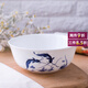 煜乾面碗飯碗6英寸單個(gè)骨瓷餐具景德鎮青花瓷釉中彩可微波爐年年有余