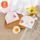 貝瑞加（Babyprints）新生兒帽子2個裝嬰兒胎帽寶寶護(hù)囟門帽無骨純棉夏季薄款柔軟 粉