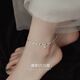 KASIYUS925銀轉(zhuǎn)運(yùn)珠腳鏈簡約2025年新款潮輕奢圓珠足鏈女夏季飾品 腳鏈+證書+高檔禮盒