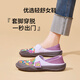 快樂瑪麗（J&M）樂福鞋女2025春季新款懶人一腳蹬大頭鞋潮流休閑鞋通勤單鞋板鞋女 紫色 37 【春夏款/3CM高】