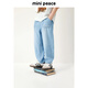 MiniPeace太平鳥(niǎo)童裝夏新男童牛仔長(zhǎng)褲FAHAF221H 牛仔淺藍(lán) 160