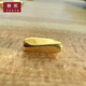 御邪黃金999扭紋隔珠桶珠配件DIY手工串珠編繩手鏈項(xiàng)鏈散珠串飾飾品 黃金扭紋隔珠：約0.15g