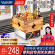 維納仕 關(guān)東煮機器帶防塵罩便利店麻辣燙關(guān)東煮鍋商用電熱18格子帶防塵罩串串香木紋電熱關(guān)東煮小吃設備 單杠9格關(guān)東煮機【不含防塵蓋】