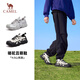 駱駝（CAMEL）情侶款戶(hù)外丑萌鞋增高抽繩登山鞋徒步休閑運動(dòng)男鞋 L25S469032M 米/黑/銀 41