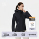 KOLON SPORT/可隆防水沖鋒衣 女子戶外防風(fēng)透濕撞色連帽3L夾克外套 LKJK5MNT06-BK 黑色 M 165/88A