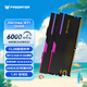 宏碁掠奪者（PREDATOR）48G(24G×2)套裝 DDR5 6000頻率 臺式機內存條 Hermes冰刃系列 RGB燈條(C28) 石耀黑 AI電腦配件