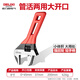 德力西電氣（DELIXI ELECTRIC）活動(dòng)扳手多功能大開口板子水管水暖衛(wèi)浴小扳手 管活兩用8寸
