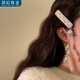 頂妃（DING FEI）新中式超閃銀色寶石發(fā)夾邊夾側(cè)邊夾女民族風(fēng)發(fā)飾超仙滿鉆氣質(zhì)小眾 超閃銀色寶石流蘇發(fā)夾 B03-101