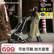 KinderKraftKK嬰兒口袋推車兒童遛娃神器輕便折疊大童寶寶溜娃車小憨豆 【升級(jí)躺睡版KP6-灰色】