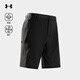 安德瑪戶(hù)外徒步速干褲男吸濕透氣登山運動(dòng)五分沙灘褲男 黑色 M