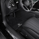 群信適用于25新款奔馳E300L gle350 glc260L gle s400真皮全包圍腳墊 黑色環(huán)保皮+速干毯 奔馳S級S320/350/400/480L