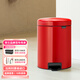 brabantia柏賓士進(jìn)口5L垃圾桶衛(wèi)生間客廳家用廚房臥室高級(jí)帶蓋腳踏式衛(wèi)生桶 激情紅【5L】