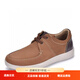 其樂（Clarks）男鞋春秋潮流軟底圓頭平跟系帶防滑板鞋 深棕色 40