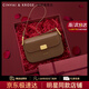 CinvaiKrose小C&K輕奢包包女包單肩包腋下包豆腐包通勤時(shí)尚百搭斜挎包女 棕色【限定紅禮盒】 CK輕奢風(fēng)高檔實(shí)用品牌女包