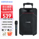 漫步者（EDIFIER）PP208無(wú)線(xiàn)藍牙拉桿音響戶(hù)外廣場(chǎng)舞音響K歌重低音便攜式移動(dòng)多媒體藍牙音箱大功率擴音器帶無(wú)線(xiàn)話(huà)筒 黑色